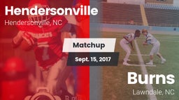 Matchup: Hendersonville High vs. Burns  2017