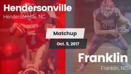 Matchup: Hendersonville High vs. Franklin  2017