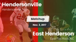 Matchup: Hendersonville High vs. East Henderson  2017