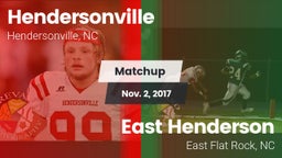 Matchup: Hendersonville High vs. East Henderson  2017