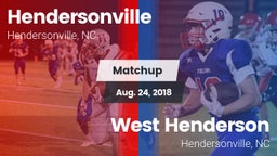 Matchup: Hendersonville High vs. West Henderson  2018