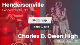 Matchup: Hendersonville High vs. Charles D. Owen High 2018