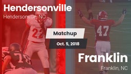 Matchup: Hendersonville High vs. Franklin  2018