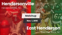 Matchup: Hendersonville High vs. East Henderson  2018