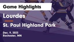 Lourdes  vs St. Paul Highland Park  Game Highlights - Dec. 9, 2023