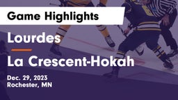 Lourdes  vs La Crescent-Hokah  Game Highlights - Dec. 29, 2023