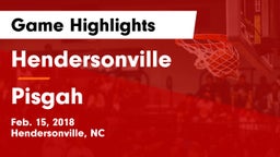 Hendersonville  vs Pisgah  Game Highlights - Feb. 15, 2018