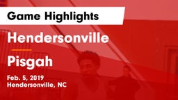 Hendersonville  vs Pisgah  Game Highlights - Feb. 5, 2019