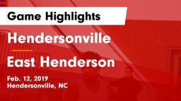 Hendersonville  vs East Henderson  Game Highlights - Feb. 12, 2019