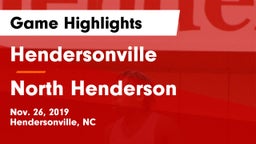 Hendersonville  vs North Henderson  Game Highlights - Nov. 26, 2019