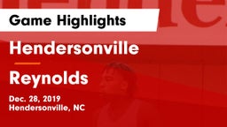Hendersonville  vs Reynolds  Game Highlights - Dec. 28, 2019