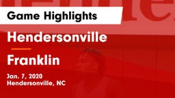 Hendersonville  vs Franklin  Game Highlights - Jan. 7, 2020