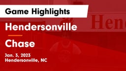 Hendersonville  vs Chase  Game Highlights - Jan. 3, 2023