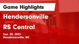 Hendersonville  vs RS Central  Game Highlights - Jan. 20, 2023