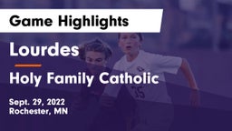 Lourdes  vs Holy Family Catholic  Game Highlights - Sept. 29, 2022