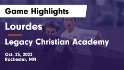 Lourdes  vs Legacy Christian Academy Game Highlights - Oct. 25, 2022