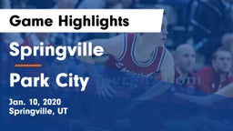 Springville  vs Park City  Game Highlights - Jan. 10, 2020