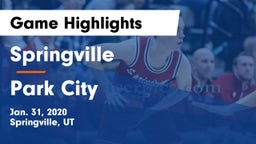 Springville  vs Park City  Game Highlights - Jan. 31, 2020