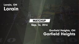 Matchup: Lorain  vs. Garfield Heights  2016