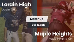 Matchup: Lorain High vs. Maple Heights  2017