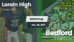 Matchup: Lorain High vs. Bedford  2017