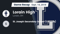 Recap: Lorain High vs. St. Joseph Secondary School (Canada) 2018