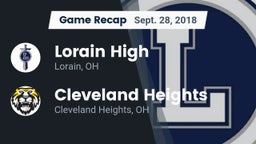 Recap: Lorain High vs. Cleveland Heights  2018