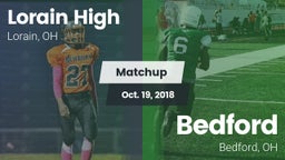 Matchup: Lorain High vs. Bedford  2018
