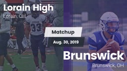 Matchup: Lorain High vs. Brunswick  2019