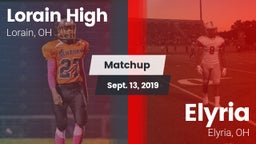 Matchup: Lorain High vs. Elyria  2019