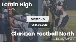 Matchup: Lorain High vs. Clarkson Football North 2019