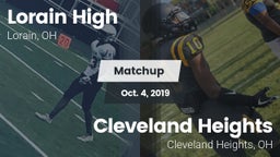 Matchup: Lorain High vs. Cleveland Heights  2019