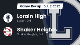 Recap: Lorain High vs. Shaker Heights  2022