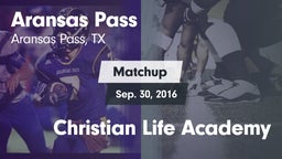 Matchup: Aransas Pass High vs. Christian Life Academy 2016