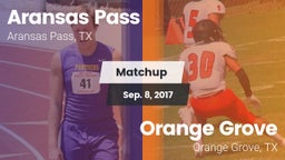 Matchup: Aransas Pass High vs. Orange Grove  2017