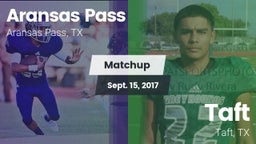 Matchup: Aransas Pass High vs. Taft  2017
