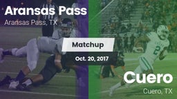 Matchup: Aransas Pass High vs. Cuero  2017