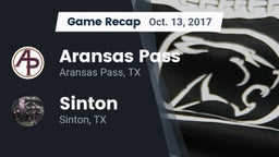 Recap: Aransas Pass  vs. Sinton  2017