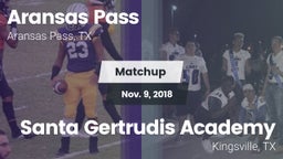 Matchup: Aransas Pass High vs. Santa Gertrudis Academy 2018