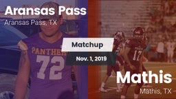 Matchup: Aransas Pass High vs. Mathis  2019