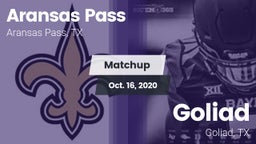 Matchup: Aransas Pass High vs. Goliad  2020