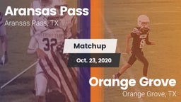 Matchup: Aransas Pass High vs. Orange Grove  2020