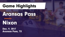 Aransas Pass  vs Nixon  Game Highlights - Dec. 9, 2017