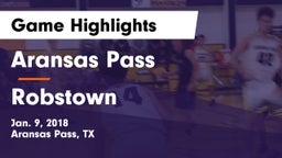 Aransas Pass  vs Robstown  Game Highlights - Jan. 9, 2018