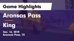 Aransas Pass  vs King  Game Highlights - Jan. 16, 2018