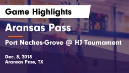 Aransas Pass  vs Port Neches-Grove @ HJ Tournament Game Highlights - Dec. 8, 2018