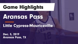 Aransas Pass  vs Little Cypress-Mauriceville  Game Highlights - Dec. 5, 2019