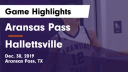 Aransas Pass  vs Hallettsville  Game Highlights - Dec. 30, 2019