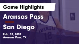 Aransas Pass  vs San Diego  Game Highlights - Feb. 28, 2020