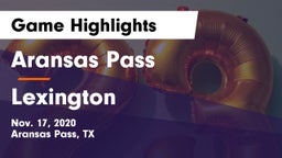 Aransas Pass  vs Lexington  Game Highlights - Nov. 17, 2020